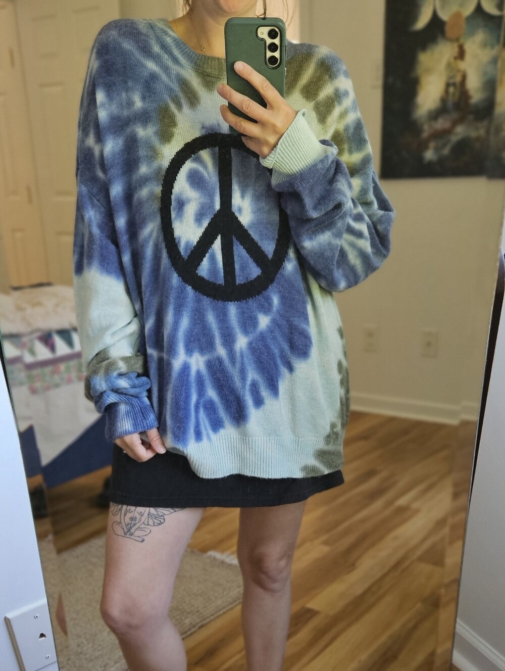 NWT Spiritual Gangster Alpaca Blend Peace Sweater -$168